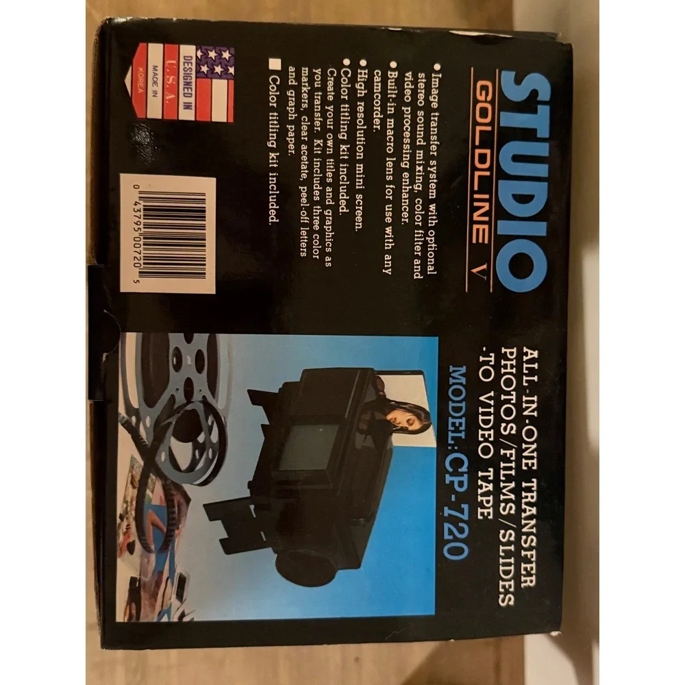 Studio Goldline V All-In-One Transfer‎ Photos Films Slides to Video Tape CP-720